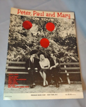 1964 Peter Paul And Mary On Tour Music Song Book Free Shipping - £11.81 GBP