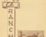 El Rancho Cafe Menu Sprague Avenue Spokane Washington 1950 - $47.52