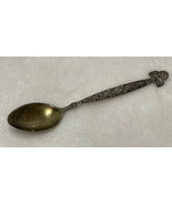 Antique engraved sterling silver spoon New York 1894 or 1891 10 grams - £14.69 GBP