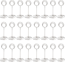 24 Pack Table Number Holder Wedding Table Name Card Holder Clips Picture... - £12.09 GBP