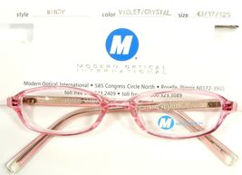 NEW MODERN OPTICAL Kids WINDY VIOLET On CRYSTAL EYEGLASSES GLASSES 43-17... - $254.24 MXN