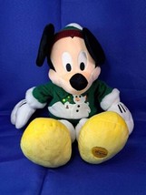 Disney Store Exclusive Mickey Mouse Plush 18&quot; Tall in Winter Snowman Sweater  - £13.22 GBP