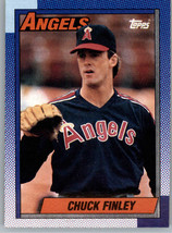 1990 Topps 147 Chuck Finley  California Angels - $1.15
