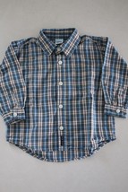 OLD NAVY Boys Long Sleeve Cotton Button Down Shirt size XL 18-24M - $9.89