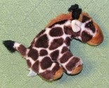 K&amp;M GIRAFFE MINI PLUSH 5&quot; STUFFED ANIMAL 2004 WHITE BROWN TAN SPOTTED SI... - £8.54 GBP