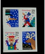 1993 29c Christmas Designs, Block of 4, SA Scott 2799-2802 Mint F/VF NH - $3.97