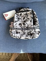 Reebok Teen/Women Small Black Mini Pink Rose Backpack Outside Pocket NWT Zips - £31.66 GBP