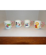 4 Vintage Child&#39;s Plastic Christmas Mugs-1985 Sterling House-Hong Kong - $23.18 CAD