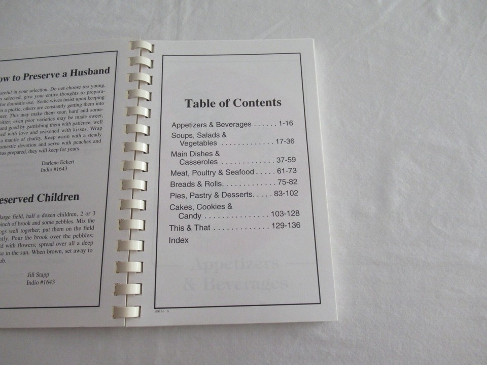 Vintage Cookbook Recipes Spiral Bound Dateland Does Ladies Auxiliary 25th 1996 Item image 6