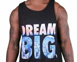 Yea Nice Men&#39;s Black Dream Big Graphic Logo Summer Tank Top Muscle Shirt... - $18.71
