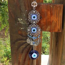 Bring Turkish Charm to Your Home with Our Blue Eyes Amulet Wall Hanging Decorati - £13.58 GBP