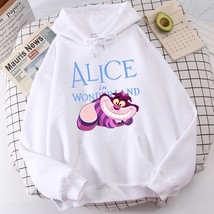 Sweatshirt Fashion Alice in Wonder Cheshire Cat  Cute Cat Print Hooded Pullover - £55.86 GBP