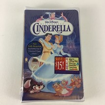 Walt Disney Masterpiece Cinderella VHS Tape Fairy Tale Vintage 1980s New Sealed - £10.08 GBP