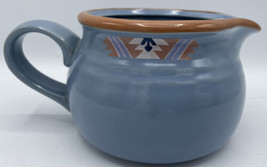 Noritake Stoneware Japan Blue Adobe 8678 Gravy Boat  - £23.25 GBP