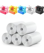 Instant Print Paper 5 Rolls Black White Print Paper for Kids Instant Pri... - $27.44