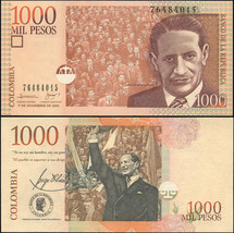 Colombia. Banknote 1000 pesos. 01.11.2005 (2006). Unc. Paper. Cat# P.456a - $2.25