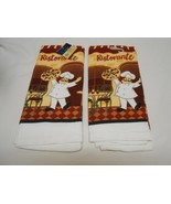  New Lot 2 Home Collection Kitchen Hand Towels Fat Italian Chef  - £5.28 GBP
