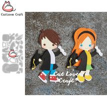 Boy Girl Graduation Metal Cutting Dies Scrapbooking Stencil Die Cuts Car... - $177.61 MXN