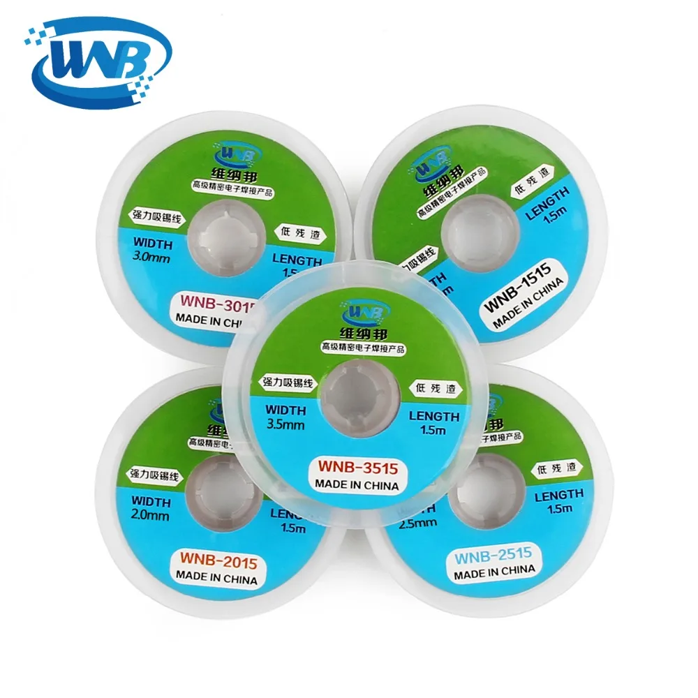 WNB 1.5m Solder id Soldering Remover Wick Low-residue Clean Tin Strip Pr... - $3,023.25 MXN