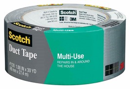 3M Duct Tape 1 Roll Gray Multi-Use 1.88&quot; x 30 yards #1130 - £10.37 GBP