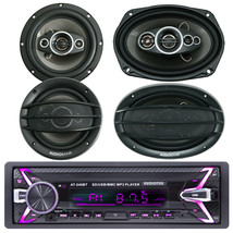 Audiotet Bluetooth Car Stereo Digital Media Receiver + 6&quot;x9&quot; &amp; 6.5&quot; Speakers - £137.03 GBP