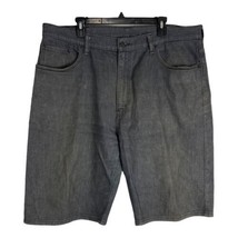 Levis Mens Shorts Size 40 Gray Denim Pockets Walking 12&quot; Inseam - $25.24