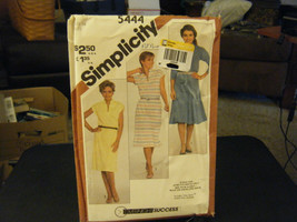Simplicity 5444 Pullover Dress w/Slim or Flared Skirt Pattern - Size 16 ... - $7.77