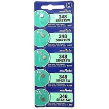 Murata 348 (SR421SW) 1.55V 0%Hg Silver Oxide Watch Battery - Wholesale - $6.46+