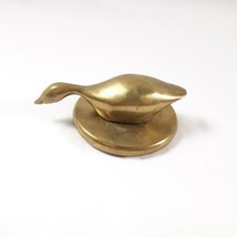 Brass Goose Duck Small Desk Shelf Decor Vintage - £15.03 GBP