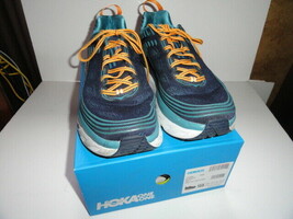 Hoka One One Bondi 6 Black Iris / Storm Blue  Men's Sneakers Size 12.5" M Width - £107.91 GBP