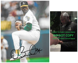 Dave Stewart signed Oakland A&#39;s baseball 8x10 photo COA proof autographe... - £78.68 GBP