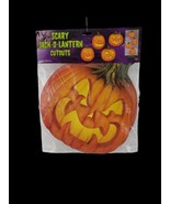 4 NEW 2005 Beistle Reverse Side Scary Pumpkin Jack O Lantern Diecut Cutouts - $15.98