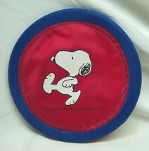 Vintage PEANUTS SNOOPY 8" CHILDREN'S CANVAS FRISBEE Yard Toy - $14.85