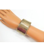 Extra Wide Gold Disco Cuff Bracelet - $56.12 CAD