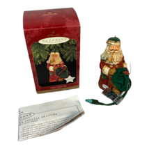 Vtg 1997 Hallmark Keepsake Ornament Old World Santa&#39;s Secret Gift Magic Music - £6.71 GBP