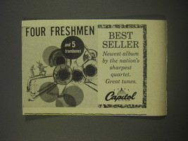 1956 Capitol Records Ad - Four Freshmen and 5 trombones - £14.54 GBP