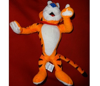 Kellogg s Tony the Tiger plush toy cereal premium toy padlock