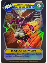 Bandai Digimon D-Tector Series 4 Holographic Trading Card Game Karatenmon - £27.41 GBP