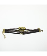 Turtle Feather Infinity Black Leather Bracelet - €6,01 EUR