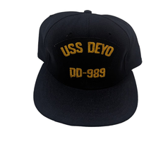USS Diego DD-989 Navy Spruance Class Snapback Hat Baseball Cap Vintage 80s - £15.48 GBP