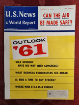 U S NEWS World Report January 2 1961 OUTLOOK 61 Change Forcasts Air Safety - $12.60