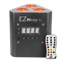 Chauvet DJ EZ Wedge Tri Battery Operated Rechargeable LED Tri Color Wash Light - £226.16 GBP
