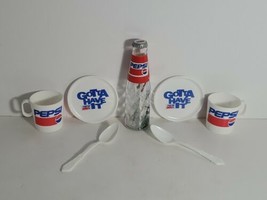 Vtg PEPSI majik PARTY PACK by Chilton toys tea set picnic play kid kitch... - £23.97 GBP