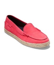 Cole Haan Sz 7 Nantucket Espadrille Loafers Teaberry Nubuck Leather Shoes $140! - £25.31 GBP