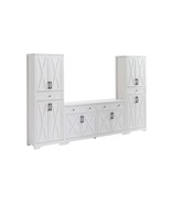 Multifunctional White TV Wall Cabinet Set for Living Room - €733,93 EUR Multifunctional White TV Wall Cabinet Set for Living Room - €733,93 EUR