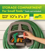 Water Garden Hose Reel Storage Wall Mount Holder Hanger With Storage Com... - $759.72 MXN