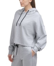 DKNY Womens Activewear Sport Rhinestone Logo Cotton Hoodie,Small - £69.40 GBP