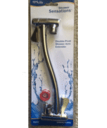 Adjustable Chrome Plated Brass Shower Arm Double Pivot 1/2 X 9&quot; - £11.72 GBP