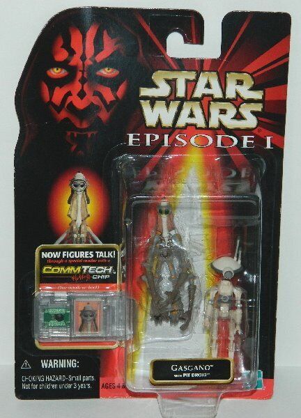 Star Wars Episode I Gasgano w/ Pit Droid Action Figure 1998 HASBRO Lt Cr... - $3.50