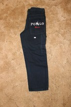 Polo Game Embroidered Boy's Navy Pants Size 7/8 26 waist x 24 Length - $15.79